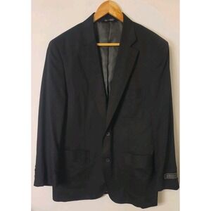 Chereskin‎ Mens 44R Sport Coat Jacket Black Cotton Blend Medium NWT